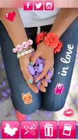 Cute Girl Stickers Photo Booth اسکرین شاٹ 1