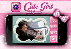 Cute Girly Photo Frames Affiche