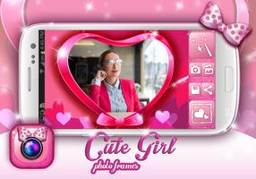 Cute Girly Photo Frames capture d'écran 2