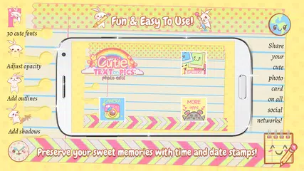 Cutie Text on Pics: Photo Edit APK download