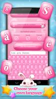Cute Keyboard Themes For Girls syot layar 1