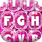 Pink Glitter Keyboard for Girls আইকন