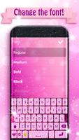 Pink Glitter Keyboard for Girls screenshot 1