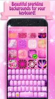 Pink Glitter Keyboard for Girls capture d'écran 3
