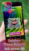 Rainbow Fidget Spinner Lock Screen HD 스크린샷 3