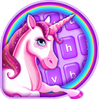 Cute Unicorn Emoji Keyboard icône