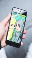 Cute Anime Hijab Wallpaper HD capture d'écran 2