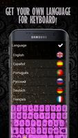 Glitter Keyboard Themes - Cute Girly Keyboards ảnh chụp màn hình 1