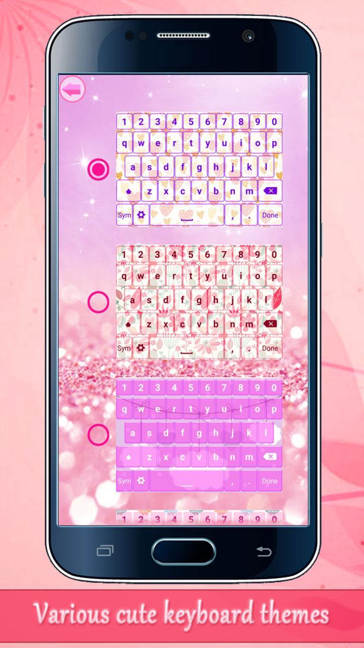 Android 用の 少女のためのかわいいキーボード Apk をダウンロード