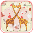 Schattige Liefde Achtergrond-APK