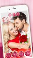 Cute Love Stickers - Romantic Photo Editor capture d'écran 2