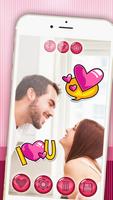 Cute Love Stickers - Romantic Photo Editor capture d'écran 3