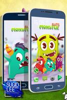 Cute Monster Wallpaper 👾 Lock Screen Background Affiche