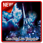 Cute Paris Live Wallpaper icono