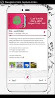 Cute Secret Diary With Fingerprint Lock ảnh chụp màn hình 3