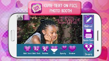 Cute Text on Pics Photo Booth screenshot 2