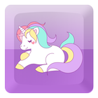 Cute Unicorn Keyboard Themes icône