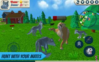 Wolf Simulator: Wild Animals 3 Cartaz