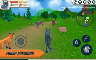 Wolf Simulator: Wild Animals 3 اسکرین شاٹ 1