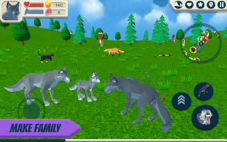 Wolf Simulator: Wild Animals 3 captura de pantalla 2