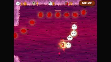 Microbe and White Cells Wars captura de pantalla 1