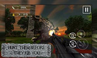 Dinosaur caça: Combat imagem de tela 1