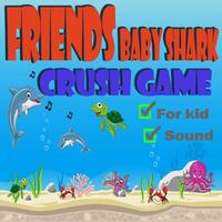 Friends Baby Shark Crush Game Affiche