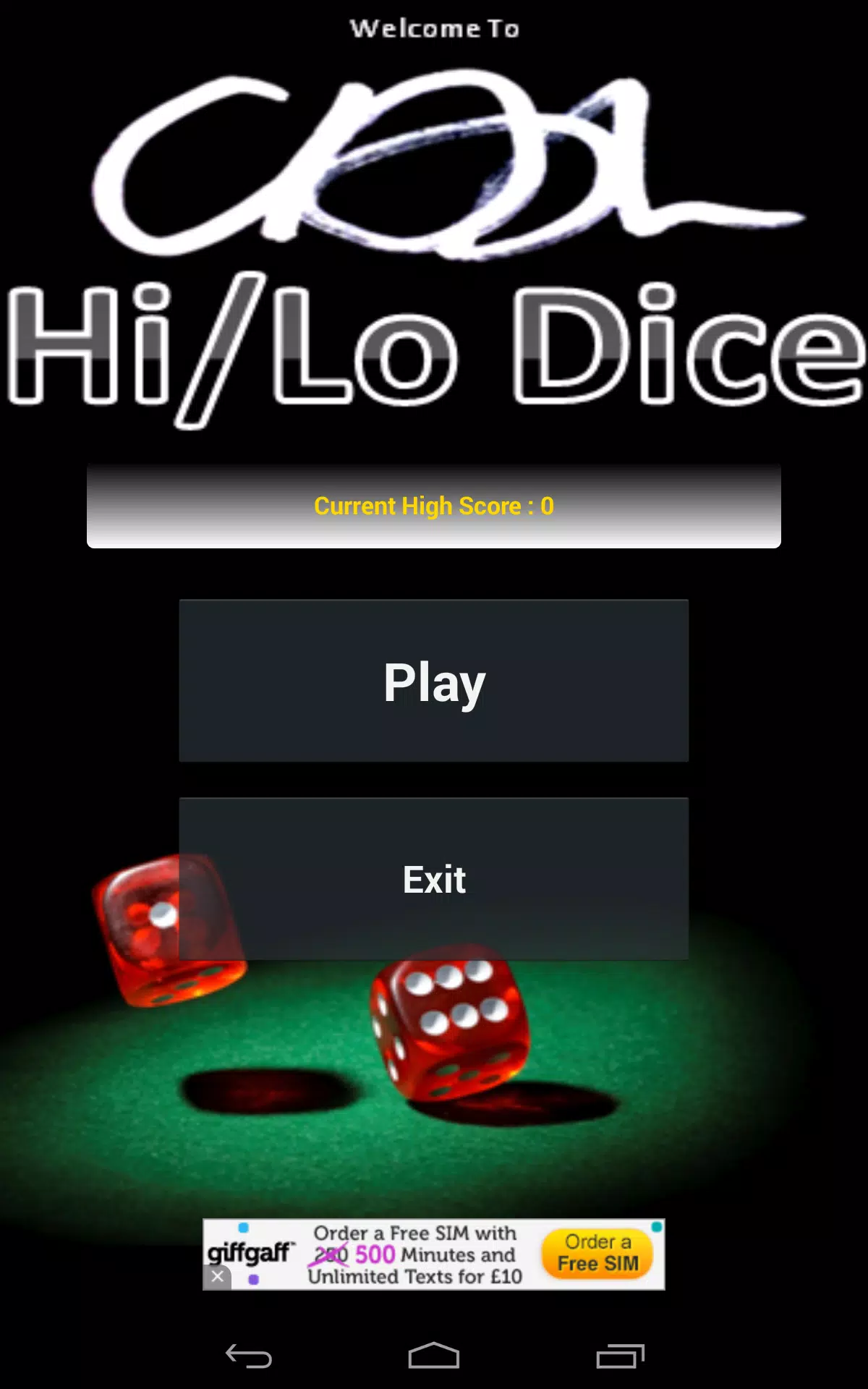 Play Free Hi-Lo Game