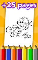 Coloring Book for Dory & Nemo ảnh chụp màn hình 3
