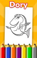 Coloring Book for Dory & Nemo اسکرین شاٹ 1