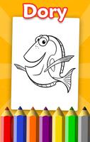 Coloring Book for Dory & Nemo تصوير الشاشة 1