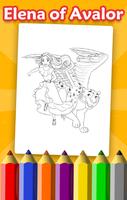 Elena Coloring Book Avalor پوسٹر