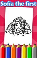First Coloring Book for Sofia plakat