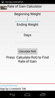 Rate of Gain Calculator plakat