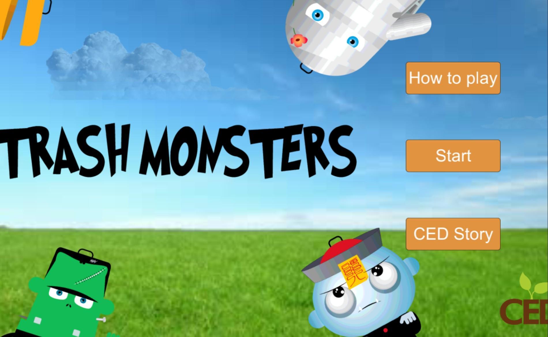 Трэш андроид. Трэш монстрики. Trash Monsters. Trash Monster Flash game.
