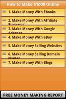 Free Make Money Online Tips screenshot 1