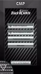 Descargar APK de Teclado Blanco Y Negro