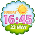 آیکون‌ Clock Weather Widget