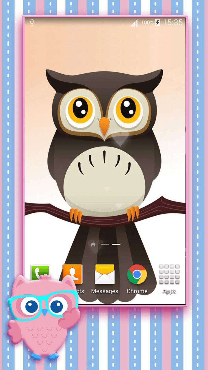 Android 用の かわいいフクロウライブ壁紙 Apk をダウンロード