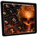 APK Hell Skull Fire Keyboard Theme
