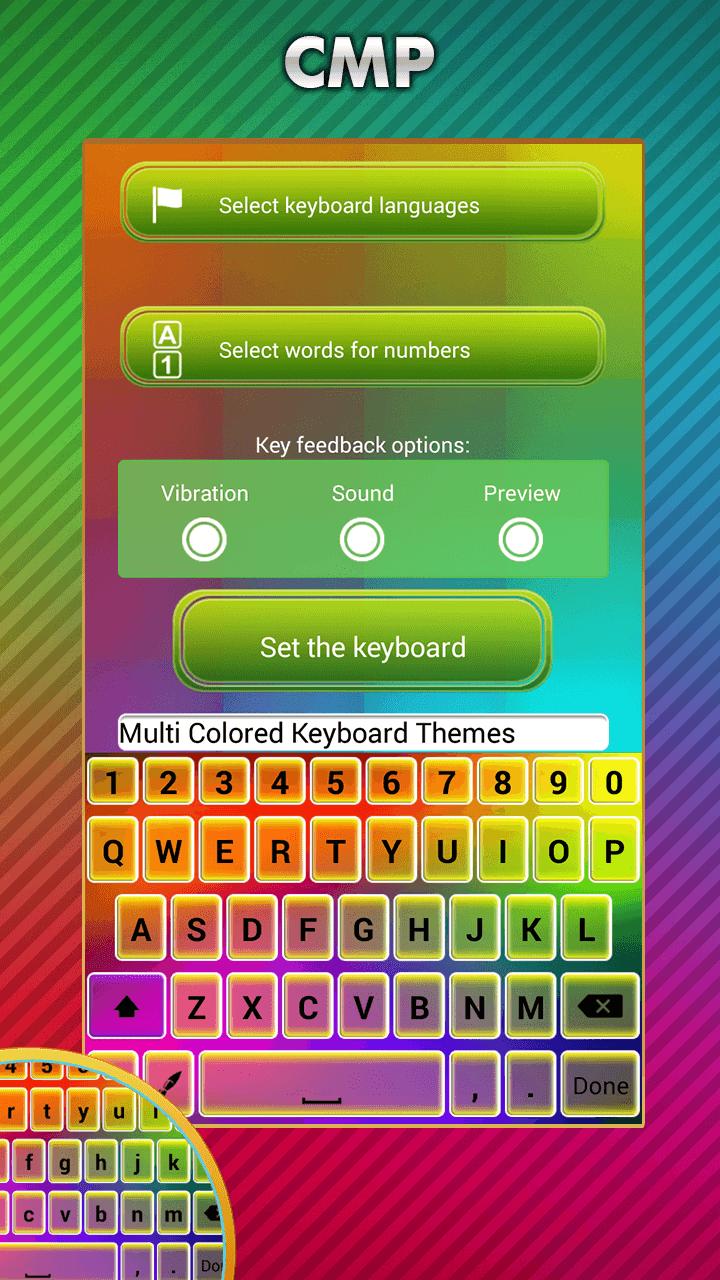 Multicolore Temi Tastiera APK per Android Download