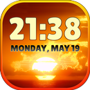 Matahari Terbenam Cuaca Widget APK