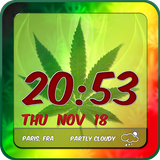 Weed Clock Weather Widget icône