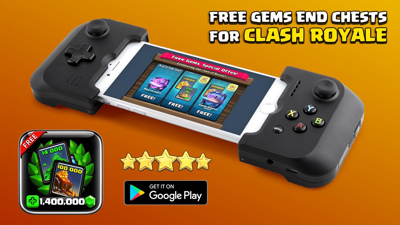 🏆 Free Gems End Chrests Clash Royale - Prank APK pour Android Télécharger