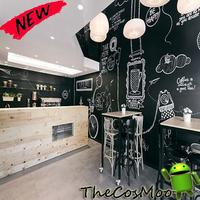 Minimalist cafe design in the home penulis hantaran