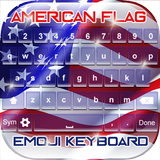 American Flag Emoji Keyboard ไอคอน