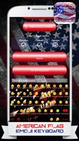 American Flag Emoji Keyboard โปสเตอร์