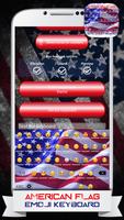 برنامه‌نما American Flag Emoji Keyboard عکس از صفحه