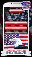 برنامه‌نما American Flag Emoji Keyboard عکس از صفحه