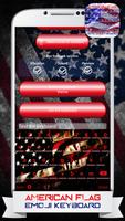 برنامه‌نما American Flag Emoji Keyboard عکس از صفحه